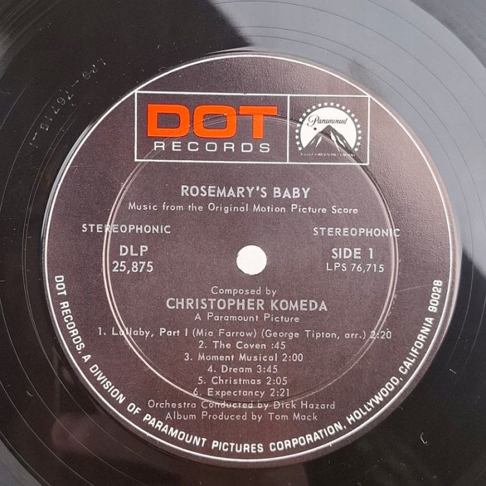 https://www.discogs.com/release/1123505-Christopher-Komeda-Rosemarys-Baby-Music-From-The-Motion-Picture-Score