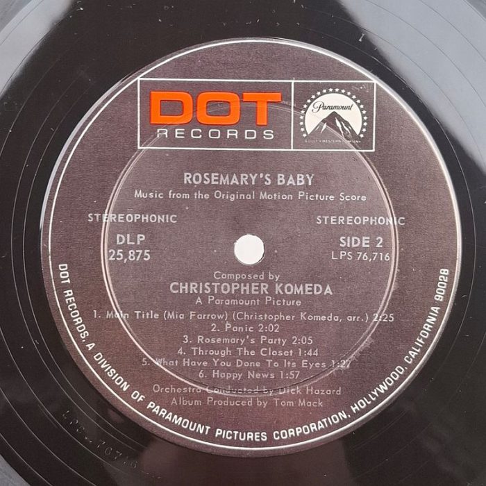 https://www.discogs.com/release/1123505-Christopher-Komeda-Rosemarys-Baby-Music-From-The-Motion-Picture-Score