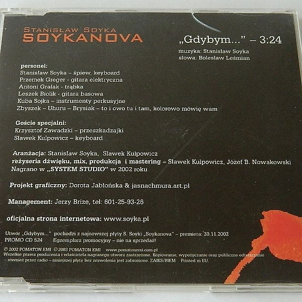 https://www.discogs.com/release/4859343-Stanis%C5%82aw-Soyka-Gdybym-